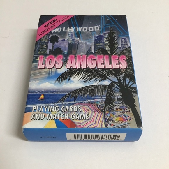 Los Angeles CA Playing Cards NEW SEALED 2014 City Scenes With 52 Fun Facts Retro - Picture 5 of 6